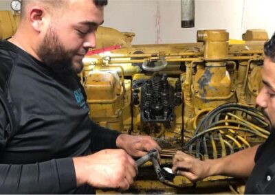 Diesel marine engine repair